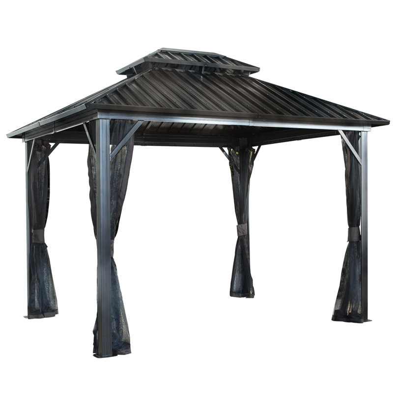 Sojag Genova II 12 Ft. W x 12 Ft. D Aluminum Patio Gazebo & Reviews
